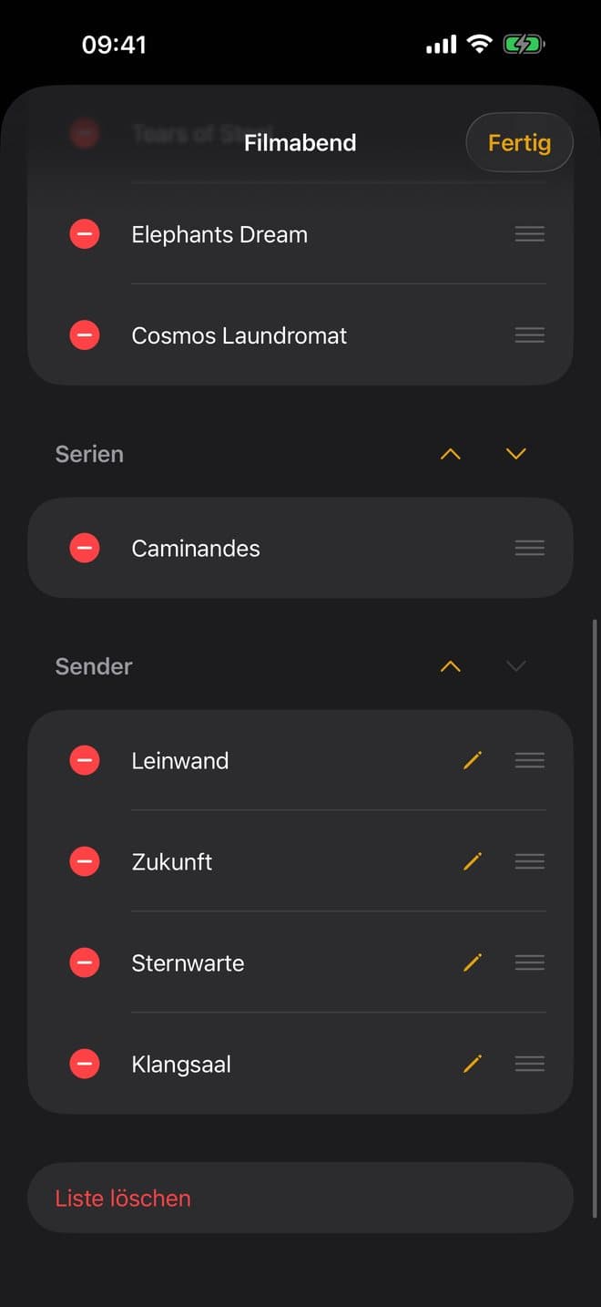 Listen sortieren, umbenennen, aufräumen