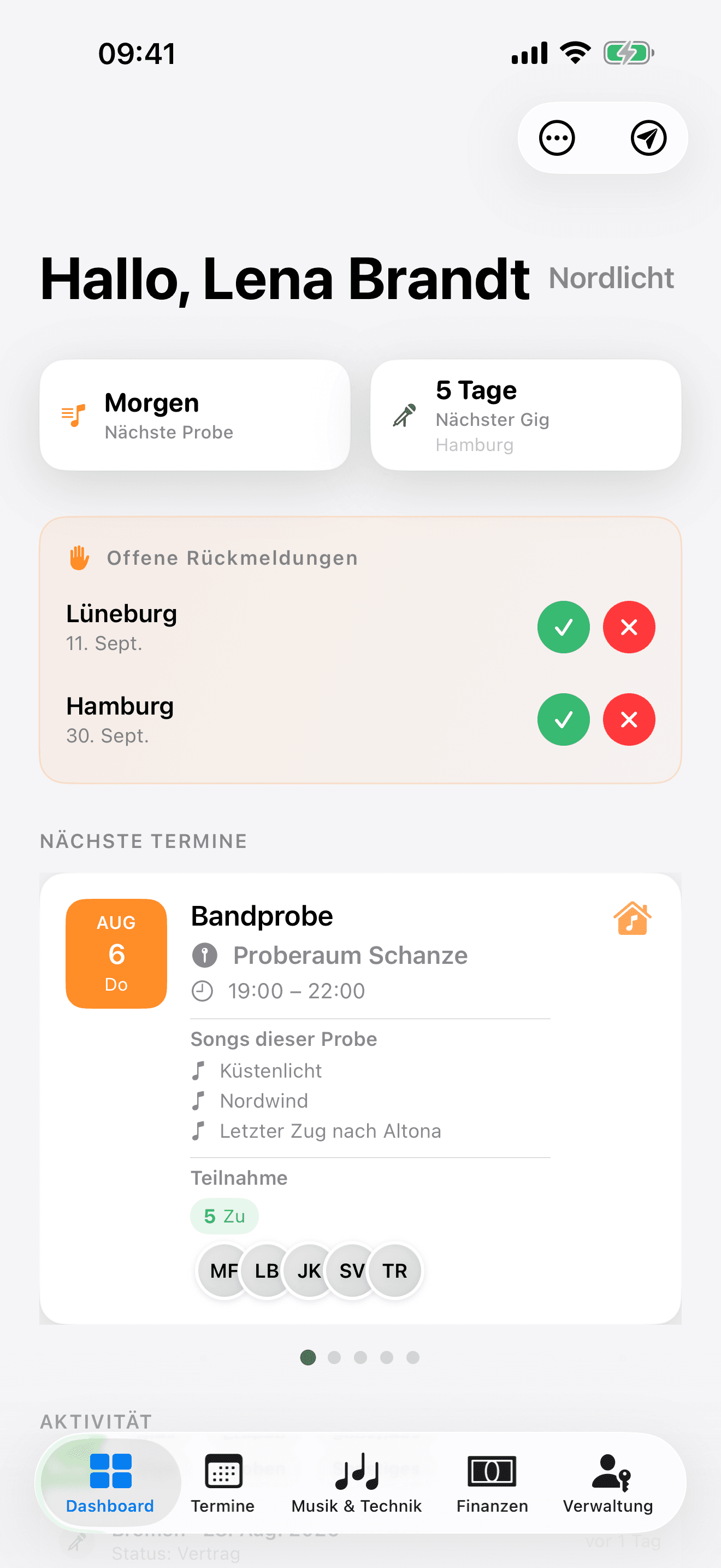 Bandly Dashboard